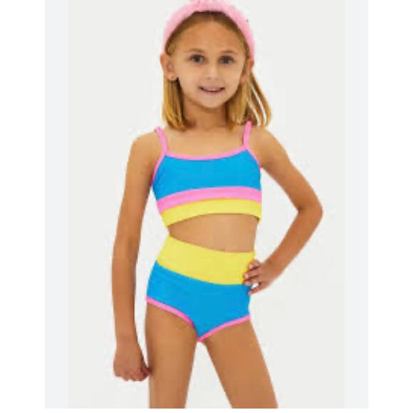 Beach Riot little Kids' Little Eva & EmmyTwo-Piece Swimsuit (new) size 2